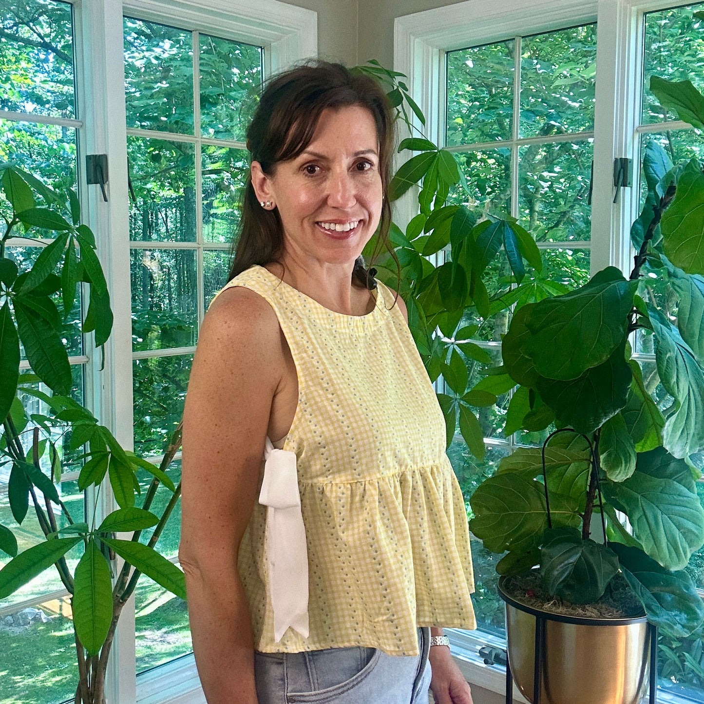 Sky Meadow Peplum Top