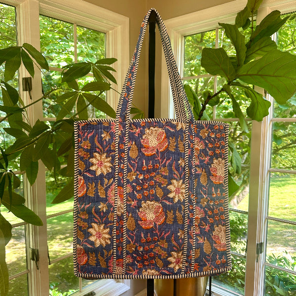 Laura Block Print Tote