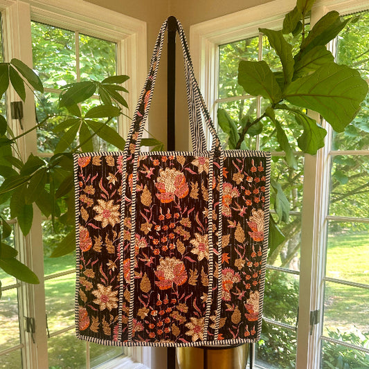 Chloe Block Print Tote
