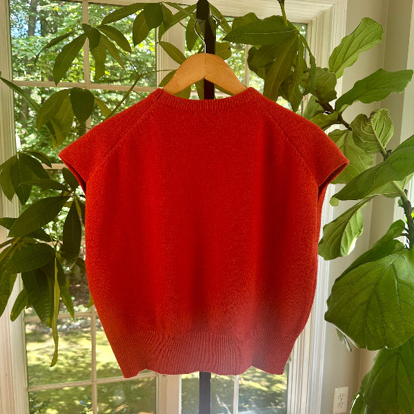 Red Hot Sleeveless Jumper