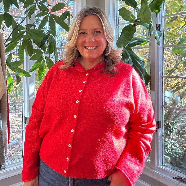 Red Piper Cardigan