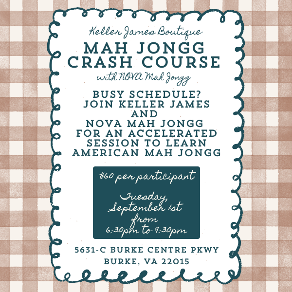 American Mah Jongg 101 Crash Course SEPT 1ST
