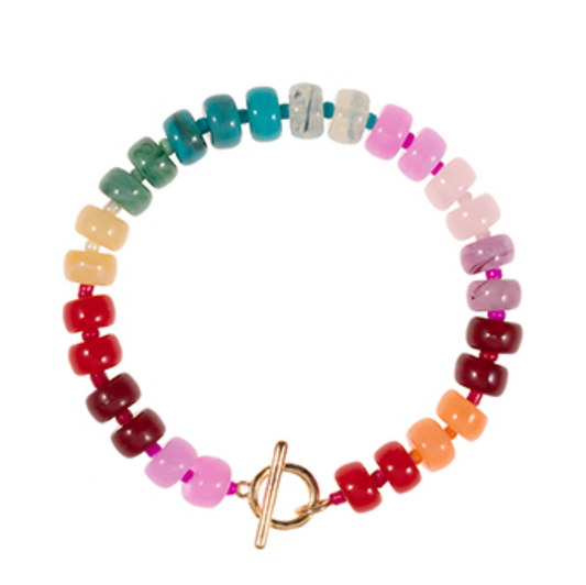 Fancy Pony Bead Bracelet