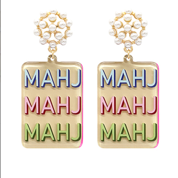 Pearly MJ Tile Earrings