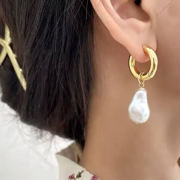 Little Bit of Pearl Drop Earrings