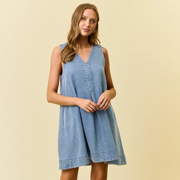 Winery Denim Dress