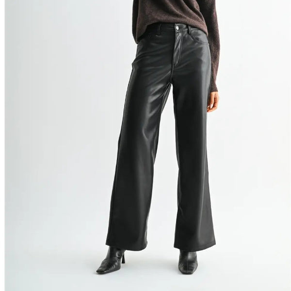 Panther Faux Leather Pants