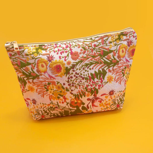 Travel Embroidery Floral Pouch