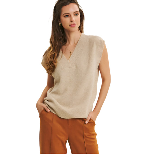 Oversized Oats Sweater Vest