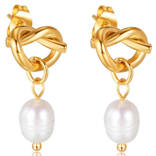 Sea Isle Pearl Drop Earrings