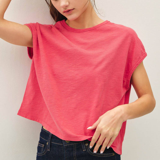Boxy Cap Sleeve Tee