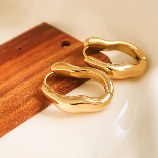 Darcy Oval Hoop Earring