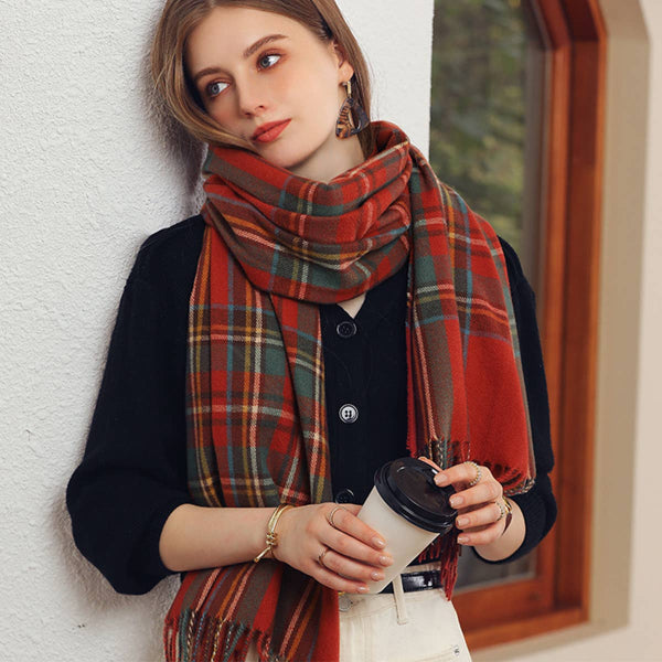 Plaid Winter Scarf