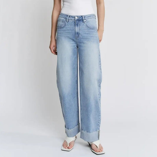 Cuffed Slight Barrel Denim