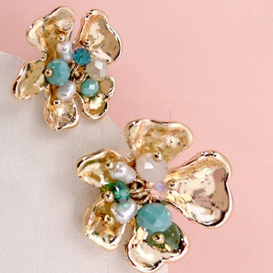 Open Flower Earrings