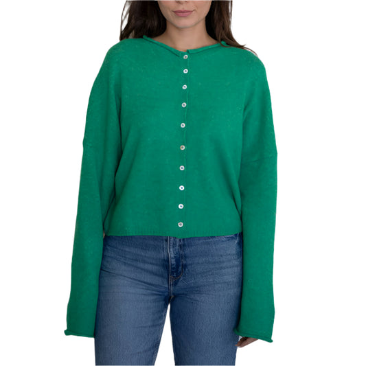 Kelly Green Piper Cardigan
