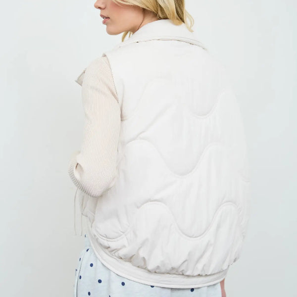 Ivory Wave Vest
