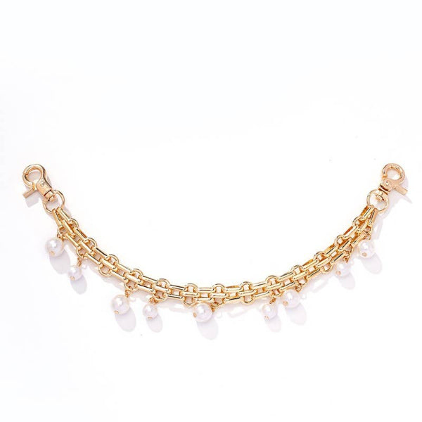 Newport Pearl and Gold Bag Charm