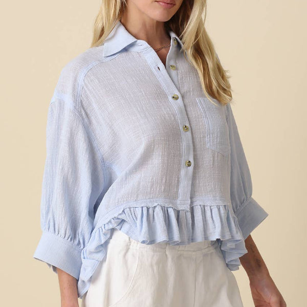 Kali Ruffle Hem Top