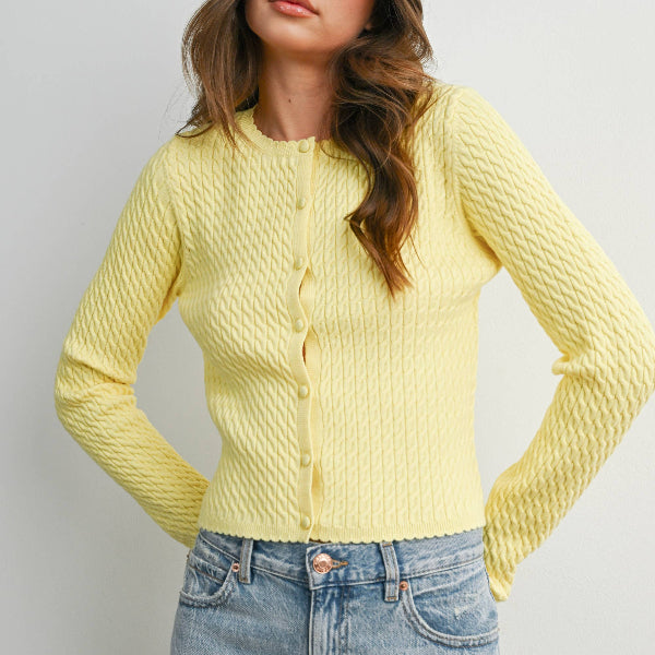 Mini Cable Cardigan