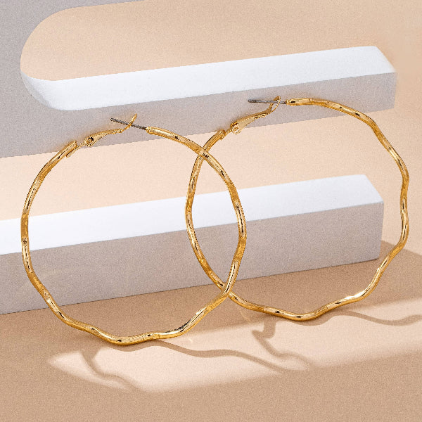 Big Wave Hoop Earrings