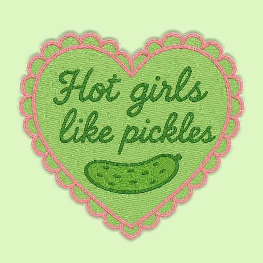 Hot Girls Like Pickles Sticker