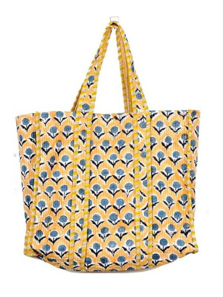 Quilted Reversible Tote Bag