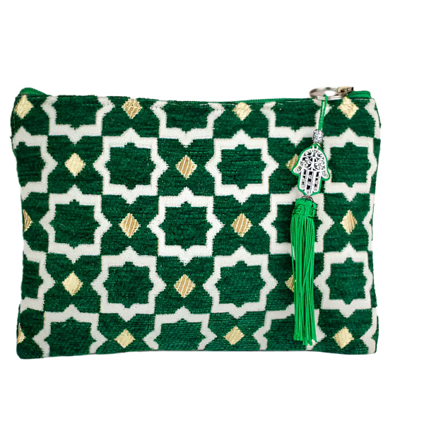 Green Geometric Party Purse